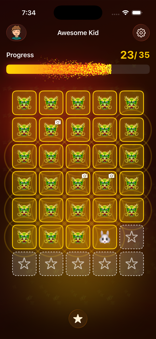 Lunar New Year theme with dragon stickers